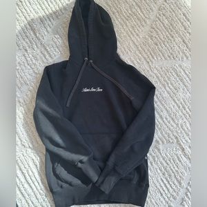 Aime Leon Dore Hoodie - Black Sz Small - logo in script rubbed on sides